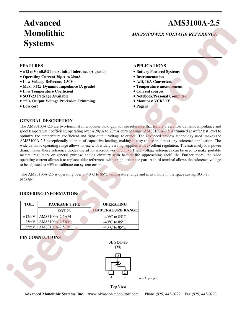 AMS3100A-2.5