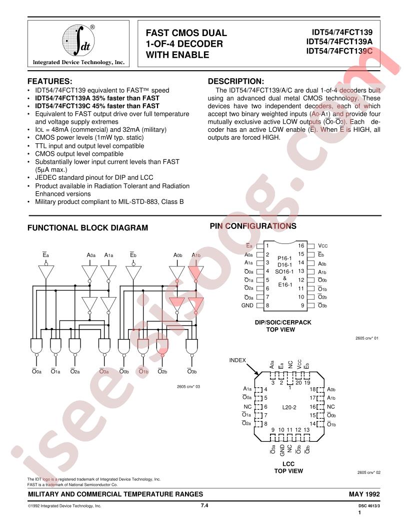 IDT74FCT139AD