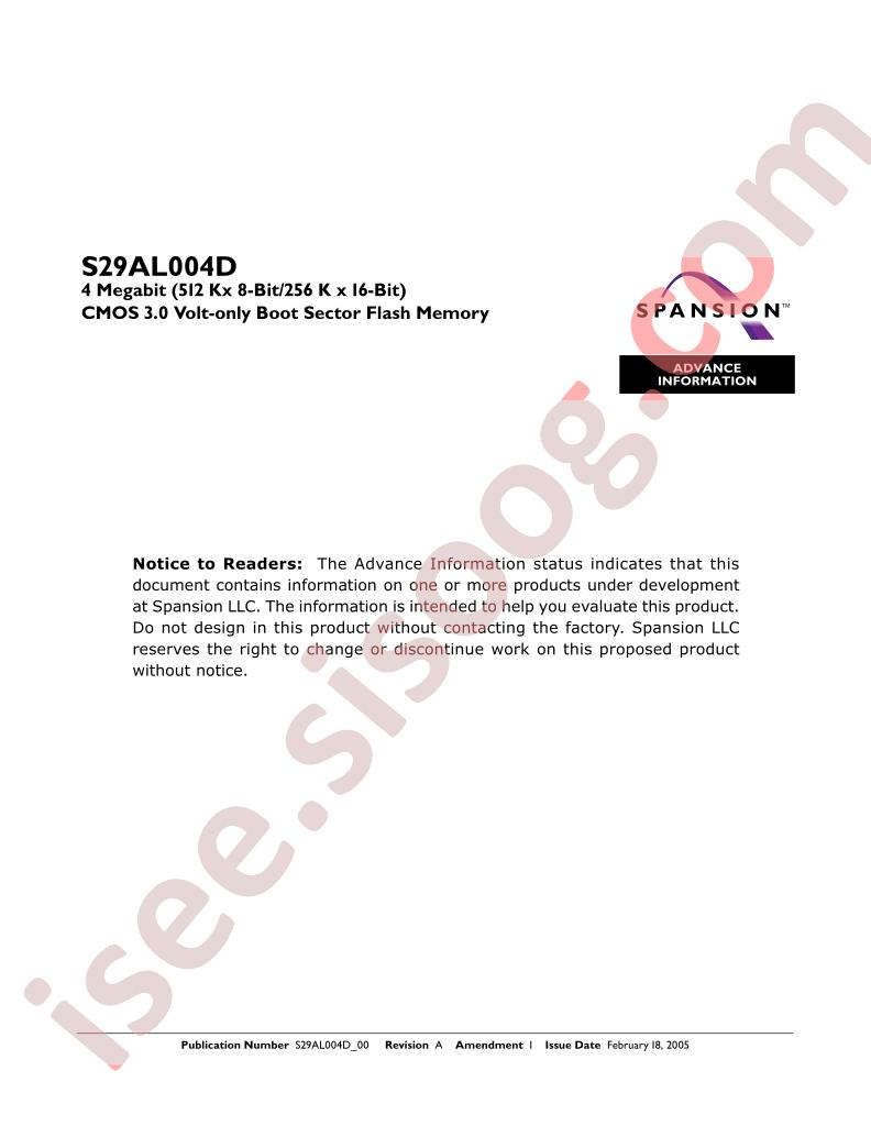 S29AL004D90TAI010