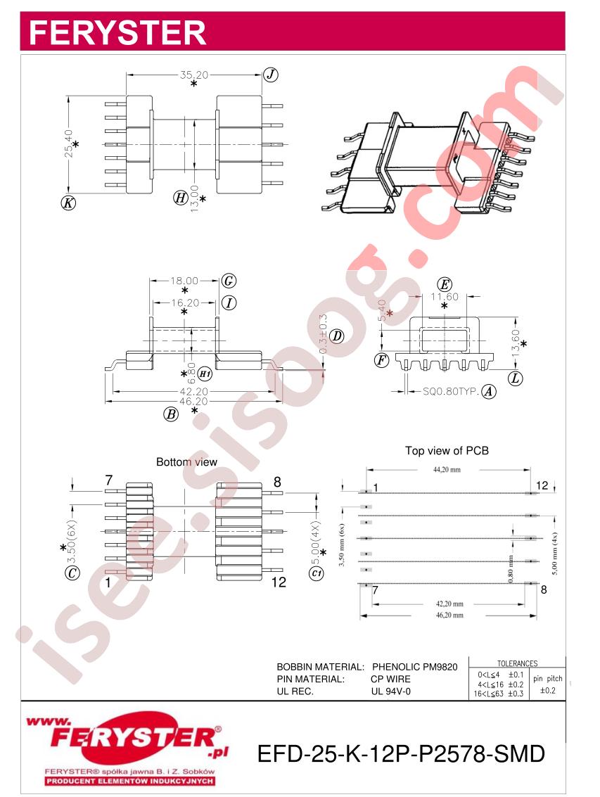 EFD25-K-12P-P2578-SMD