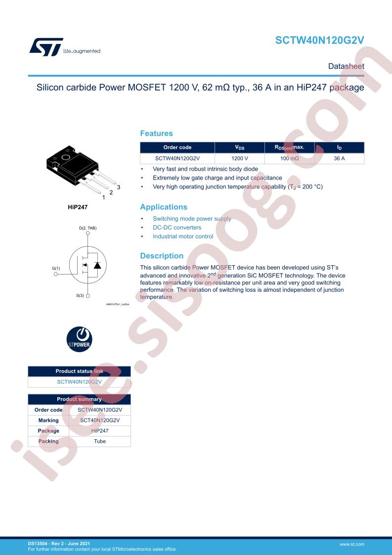 SCTW40N120G2V