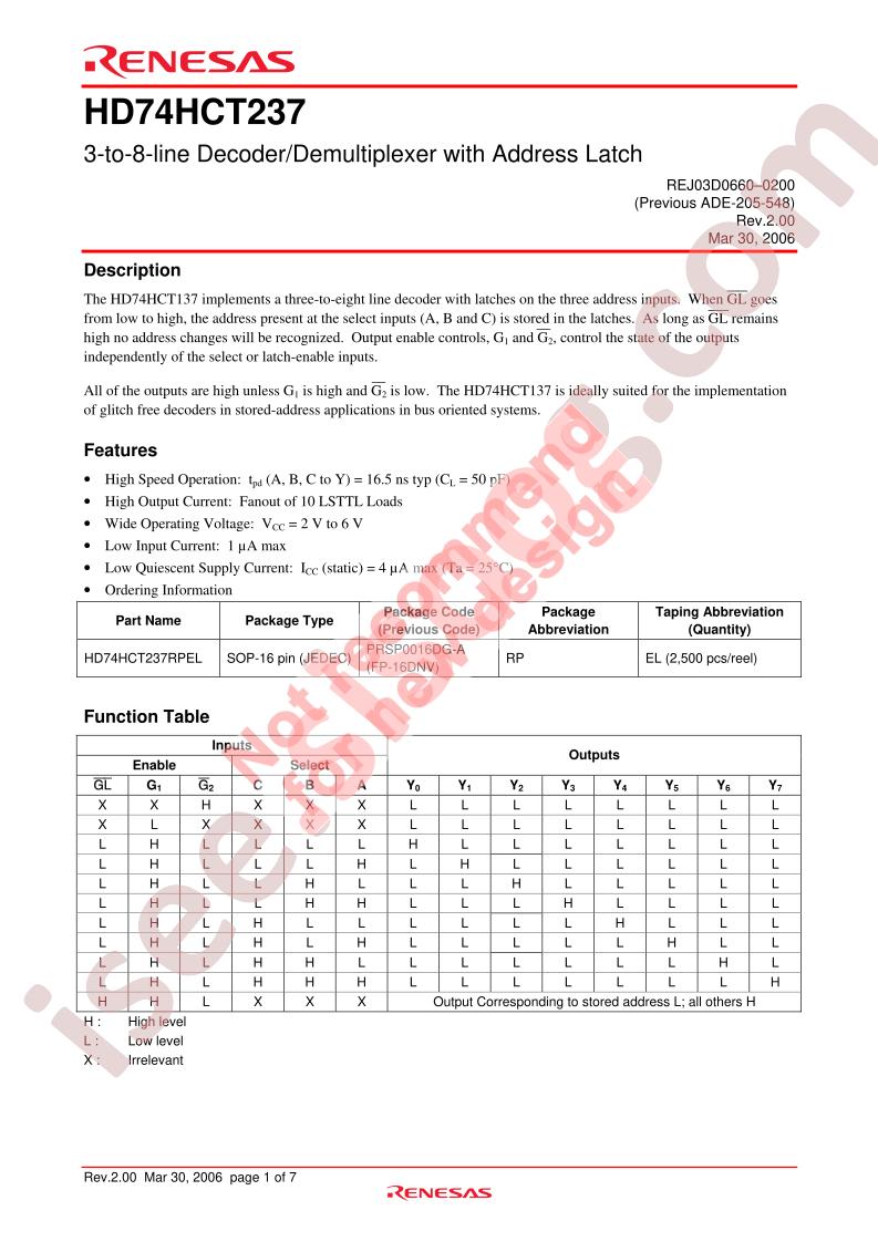 HD74HCT237RPEL