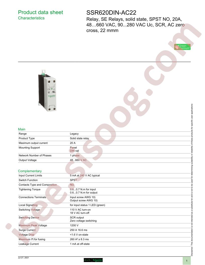 SSR620DIN-AC22