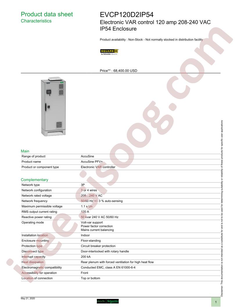 EVCP120D2IP54