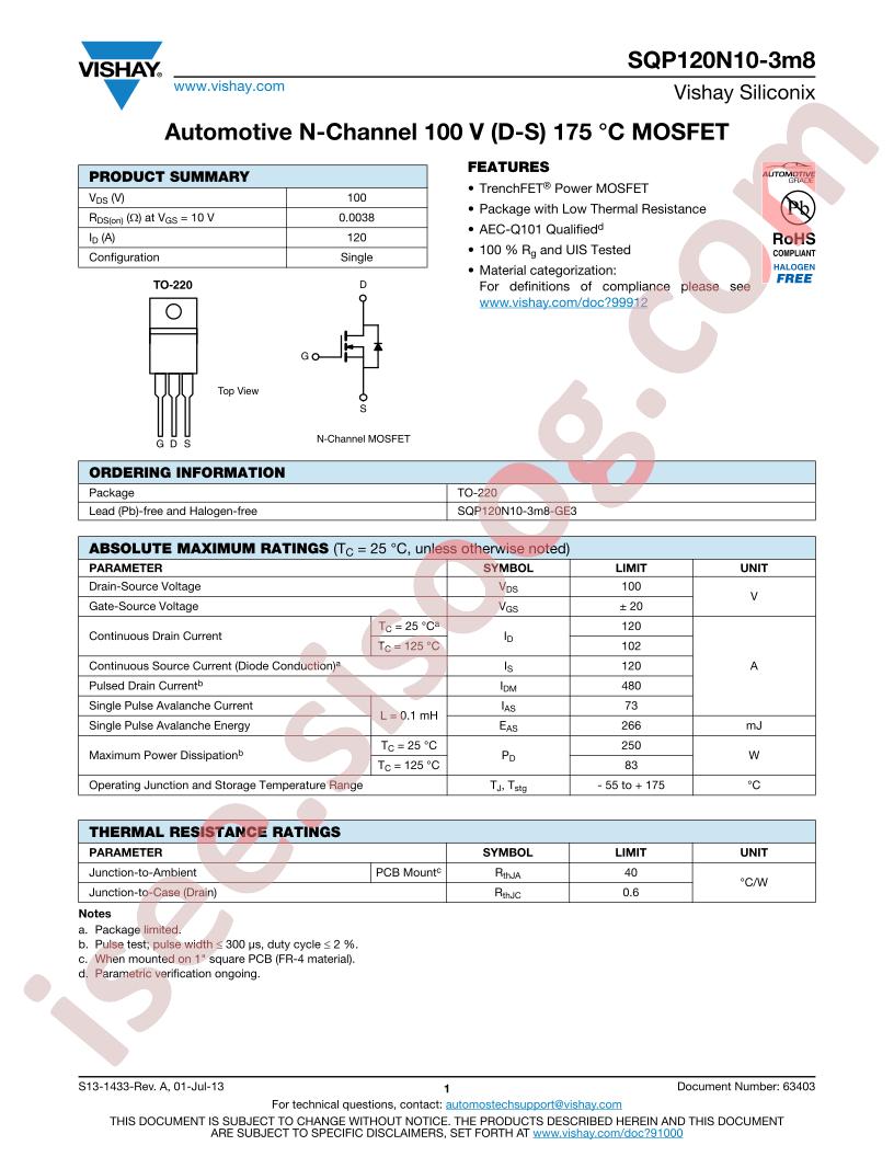 SQP120N10-3M8