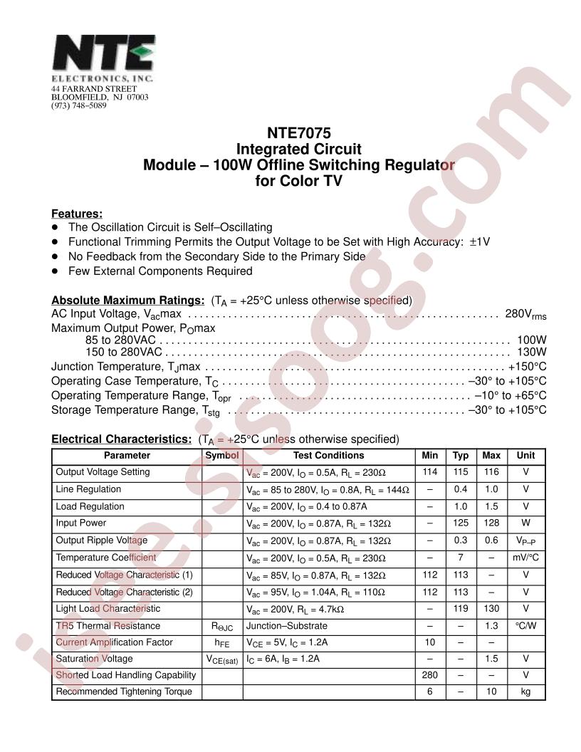 NTE7075