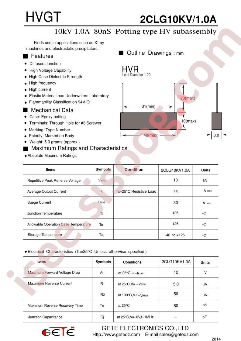 2CLG10KV-1A