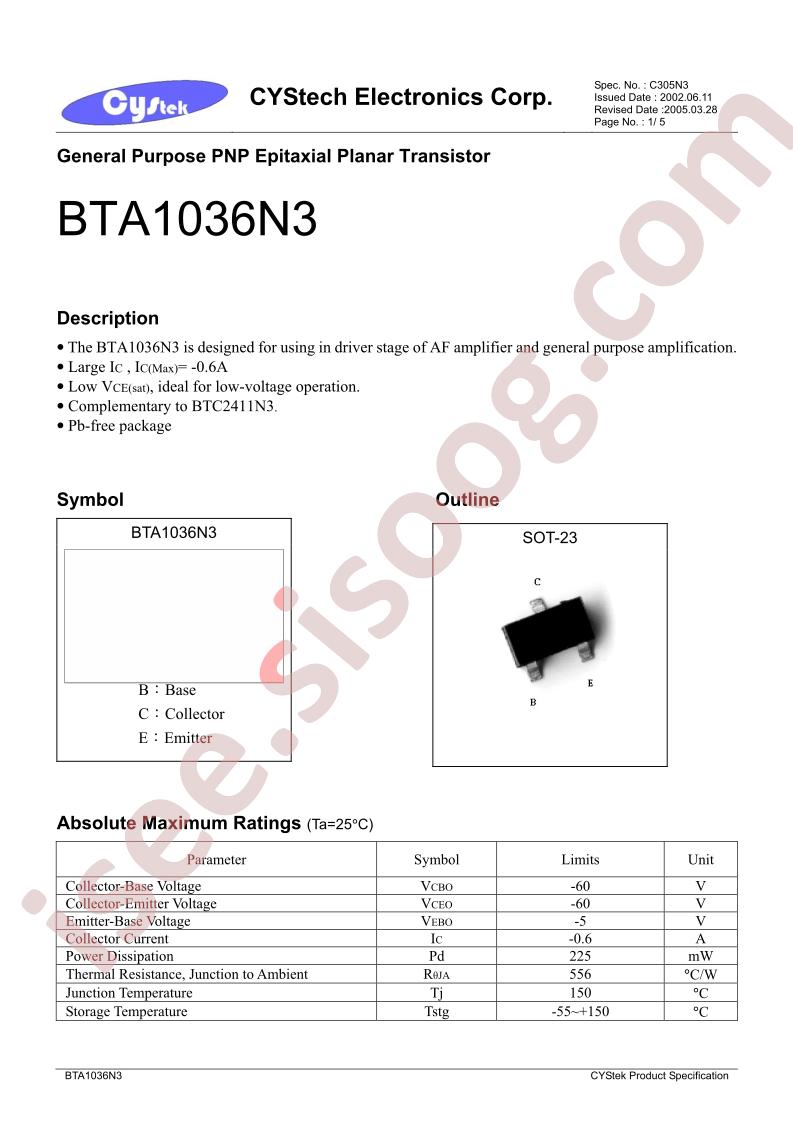 BTA1036N3