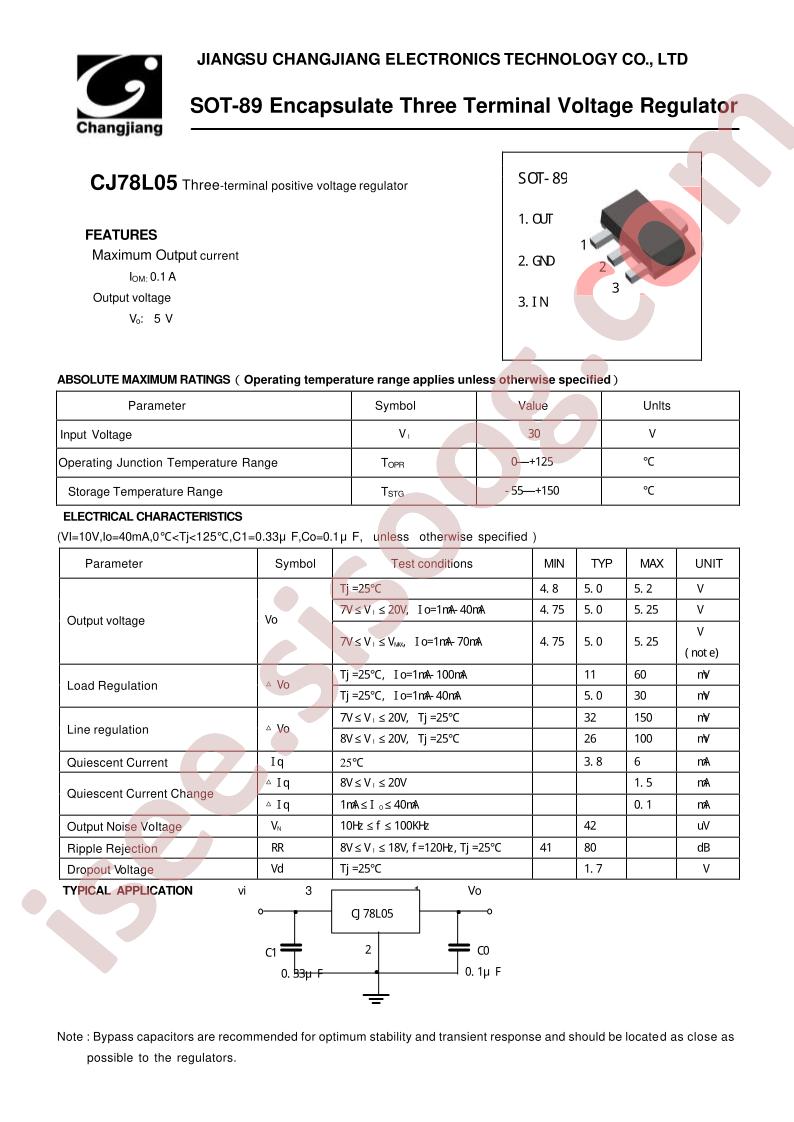 CJ78L05-SOT-89