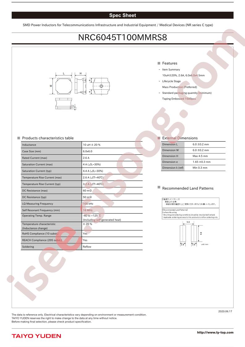 NRC6045T100MMRS8