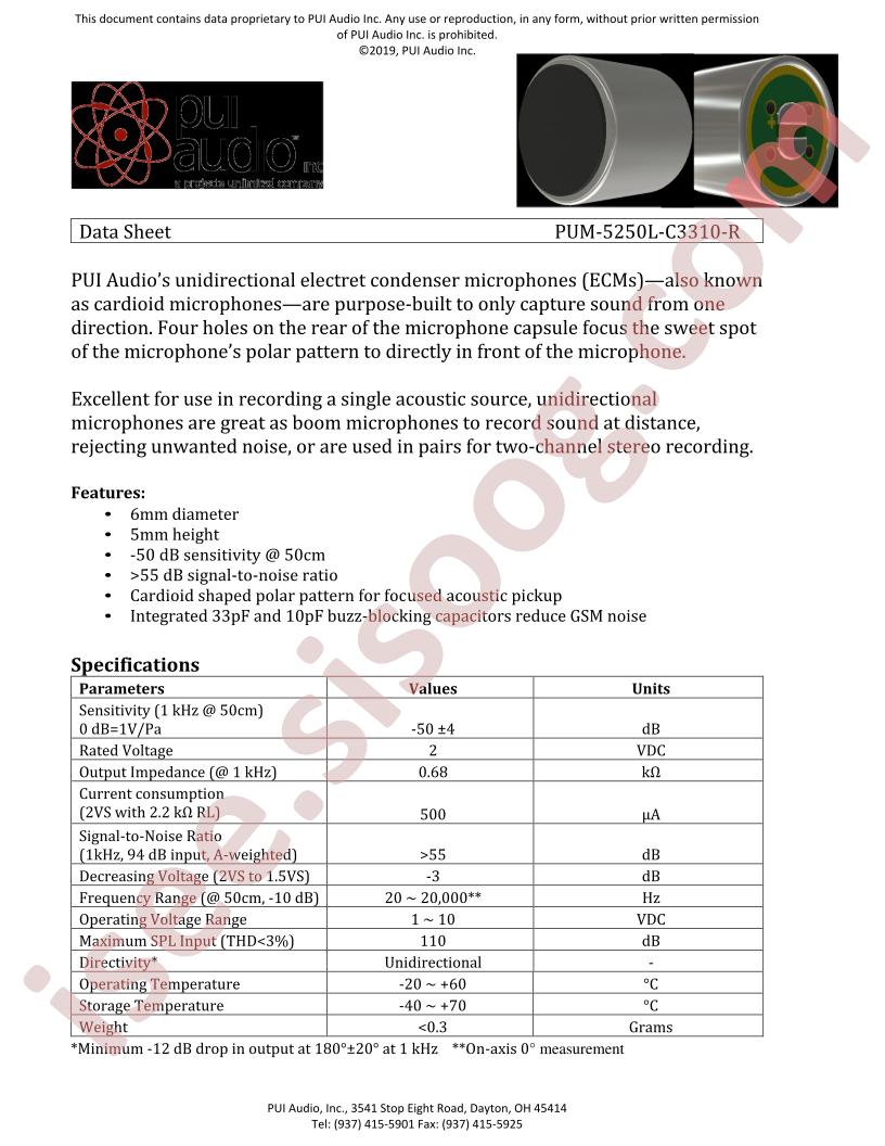 PUM-5250L-C3310-R