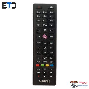 ریموت کنترل تلویزیون وستل VESTEL دکمه بنفش