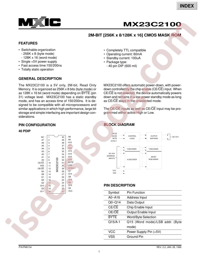 MX23C2100PC-12