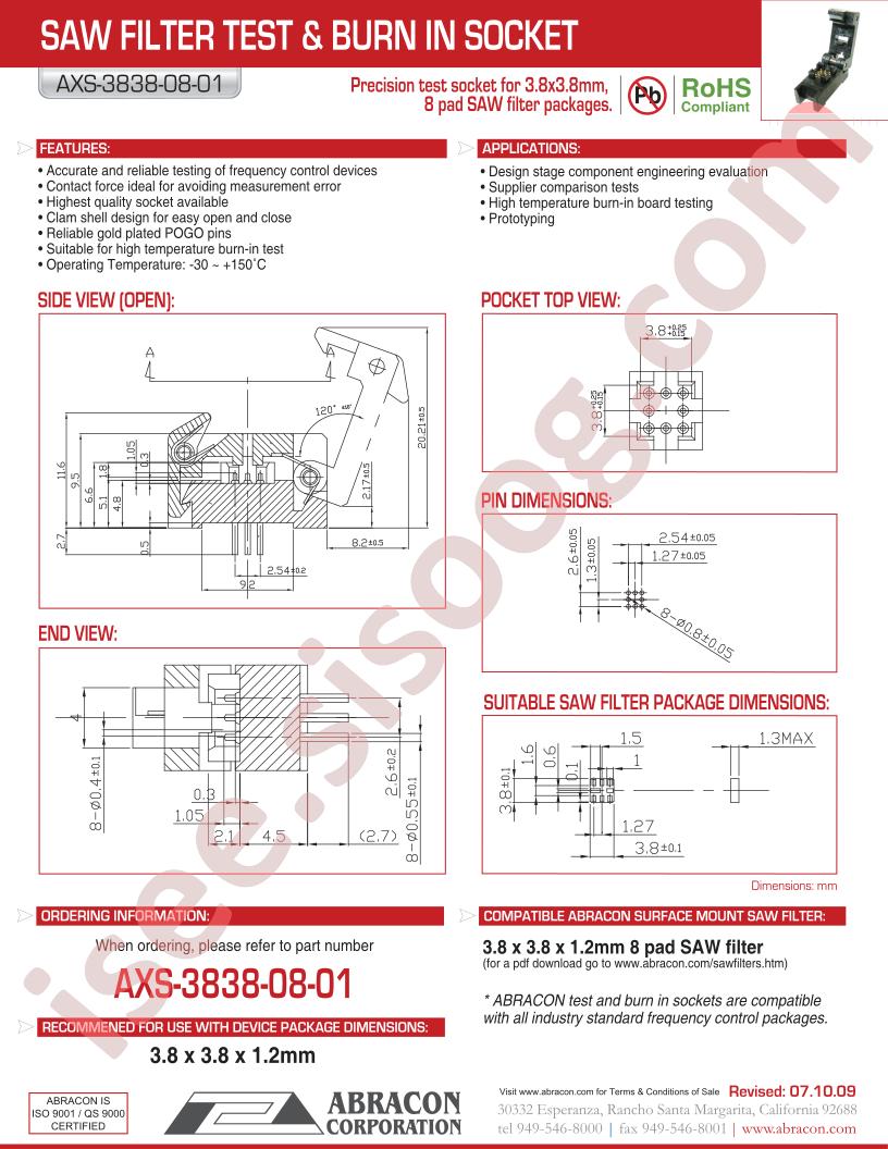 AXS-3838-08-01