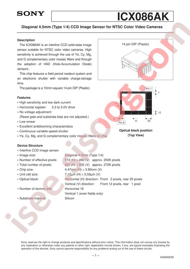 ICX086AK