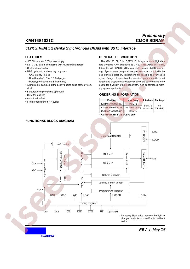 KM416S1021C