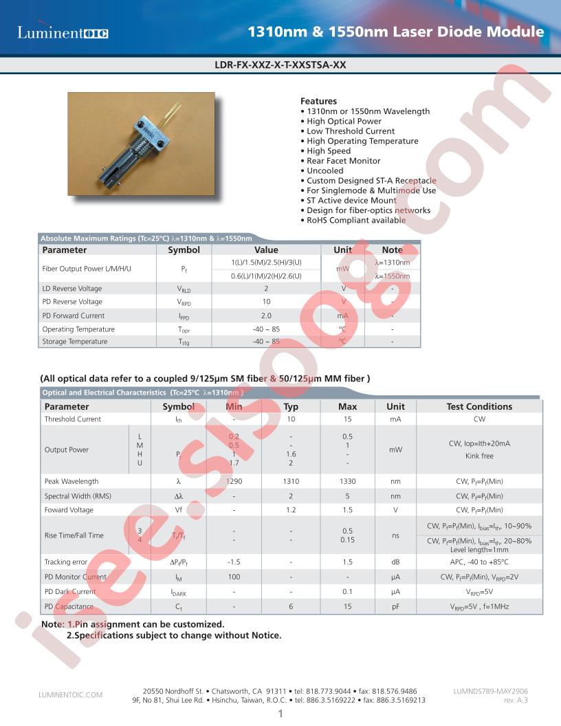 LDR-F3-31Z-H-T-DM