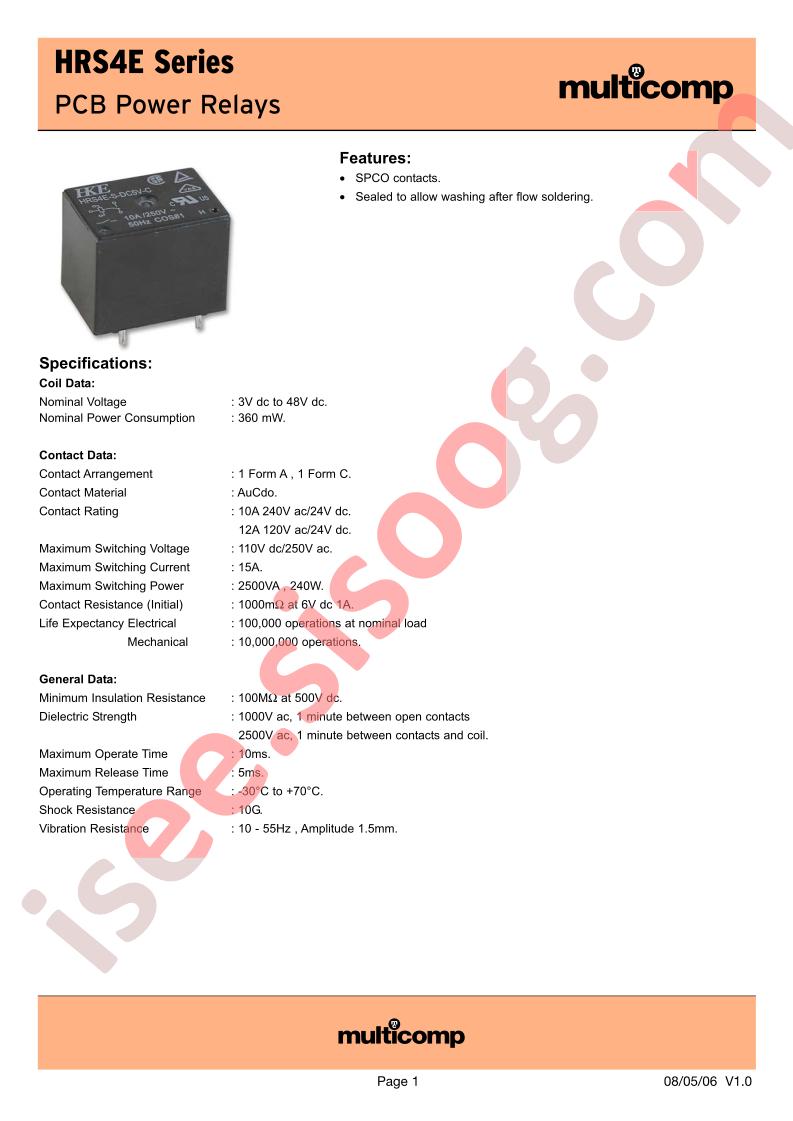 HRS4E-SDC12V