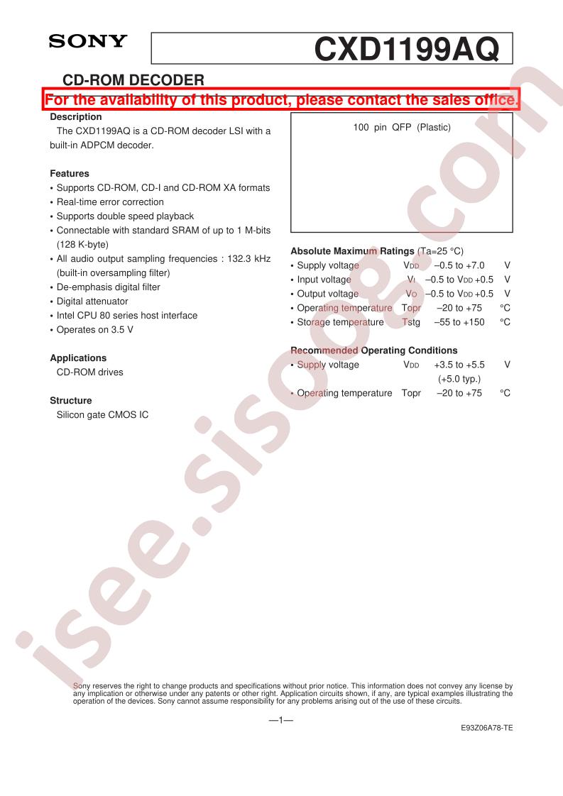 CXD1199AQ