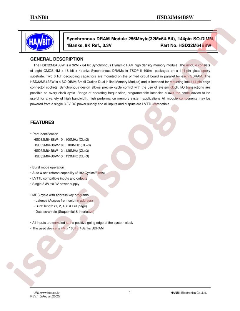 HSD32M64B8W