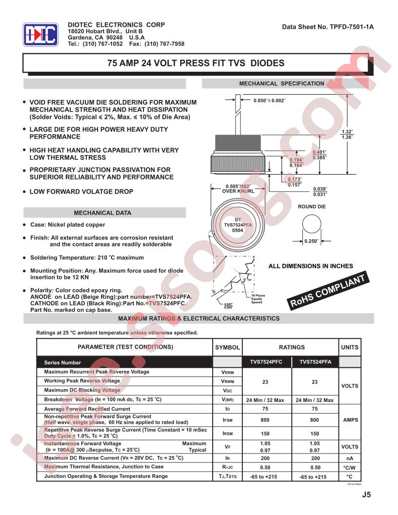 TPFD-7501-1A