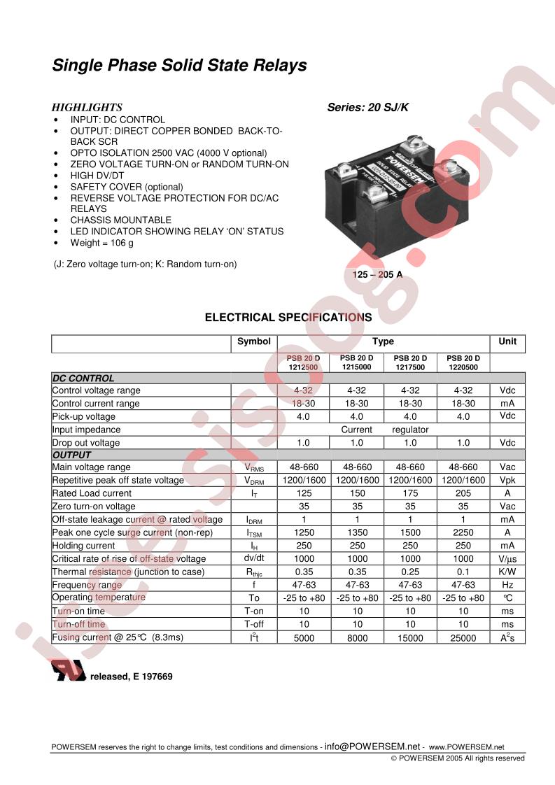 PSB20D1212500