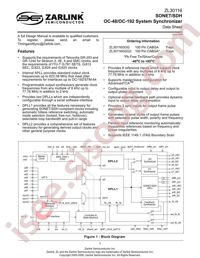 ZL30116GGG