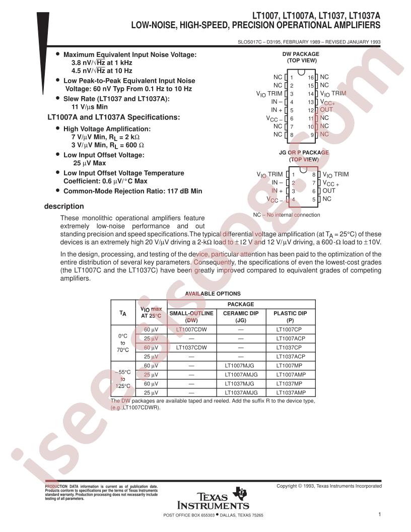 LT1007A