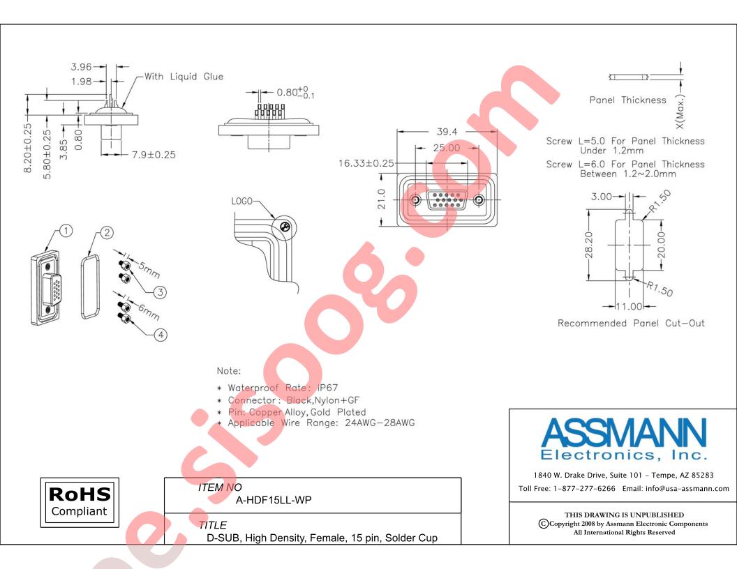 A-HDF15LL-WP