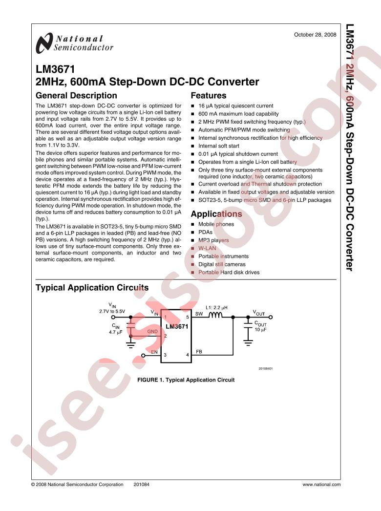 LM3671LCX-1.3