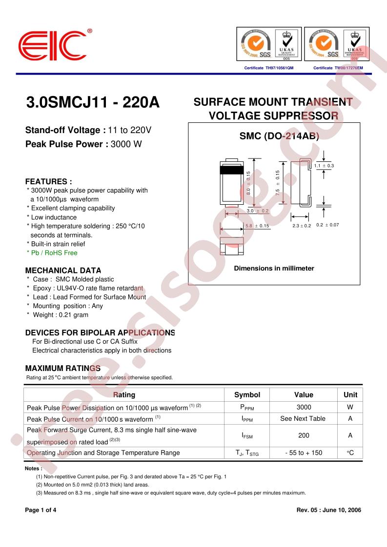 3.0SMCJ130A