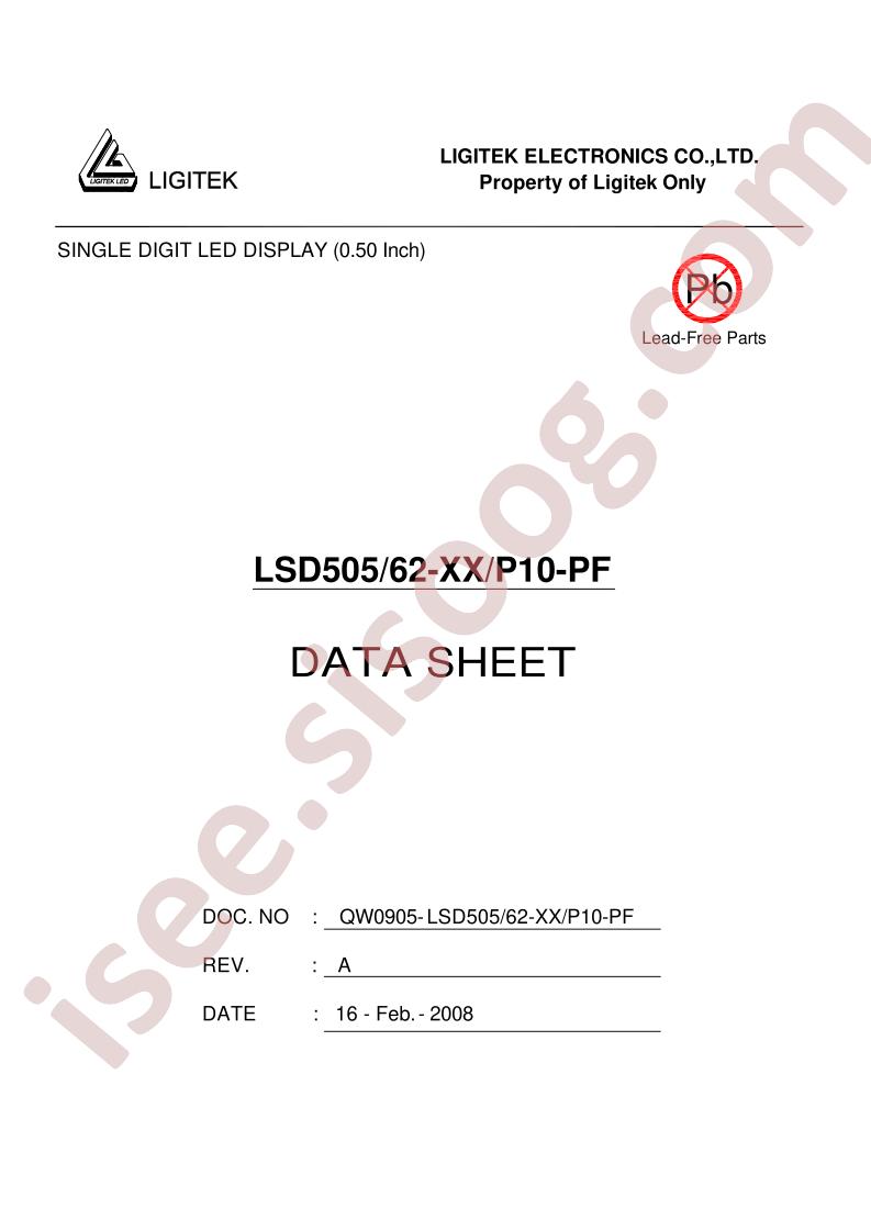 LSD505-62-XX-P10-PF