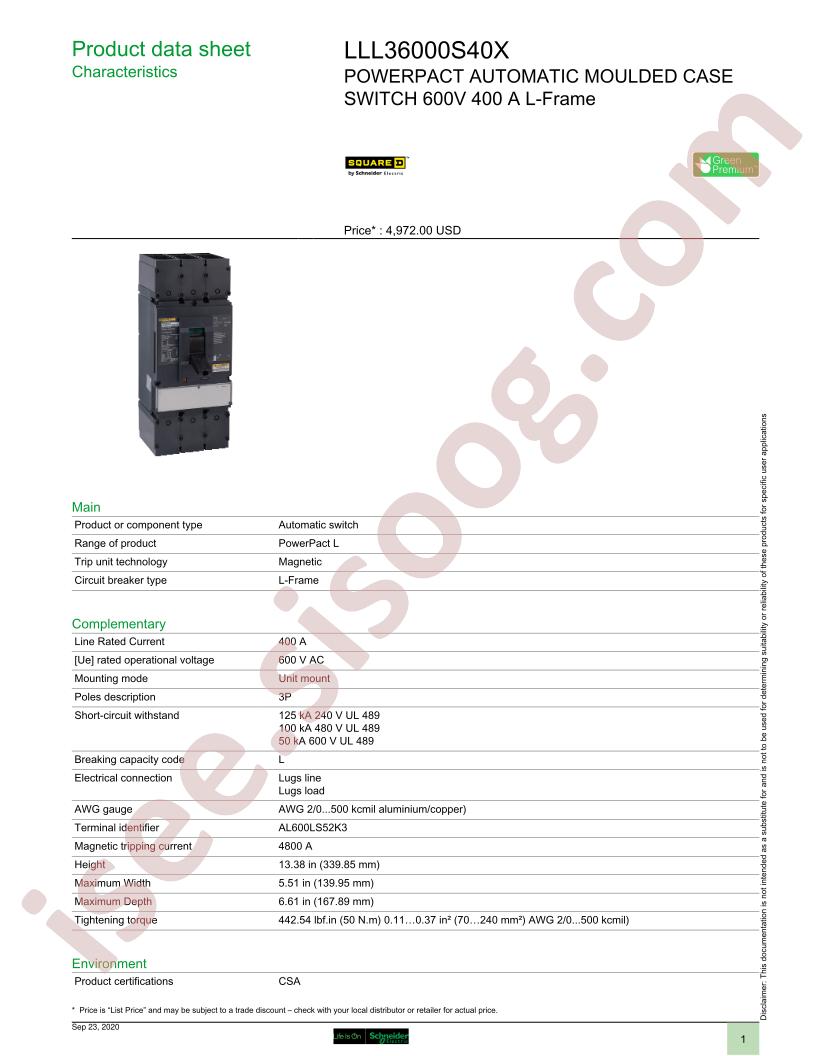 LLL36000S40X
