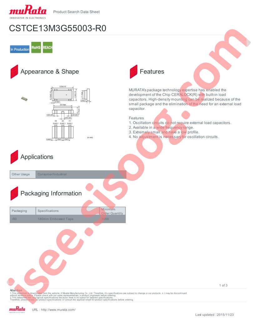 CSTCE13M3G55003-R0