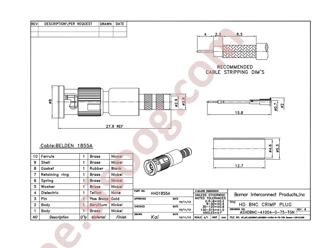 ASHDBNC-41004-G-75-TGN