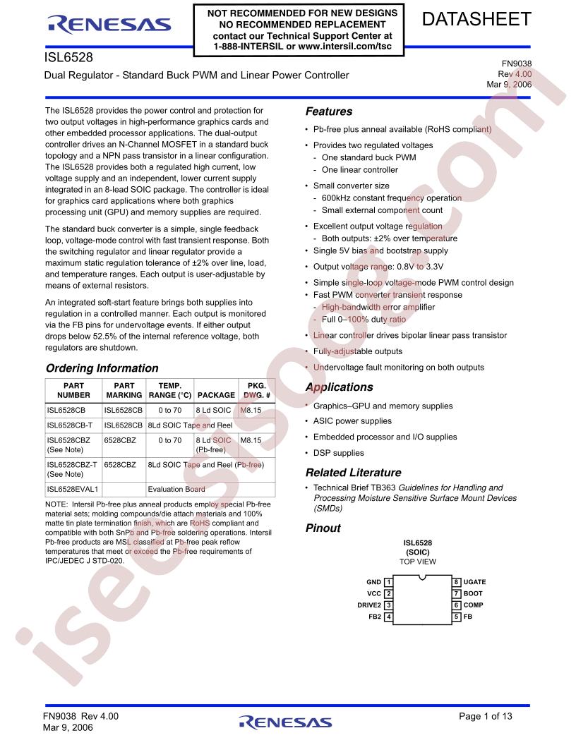 ISL6528CB