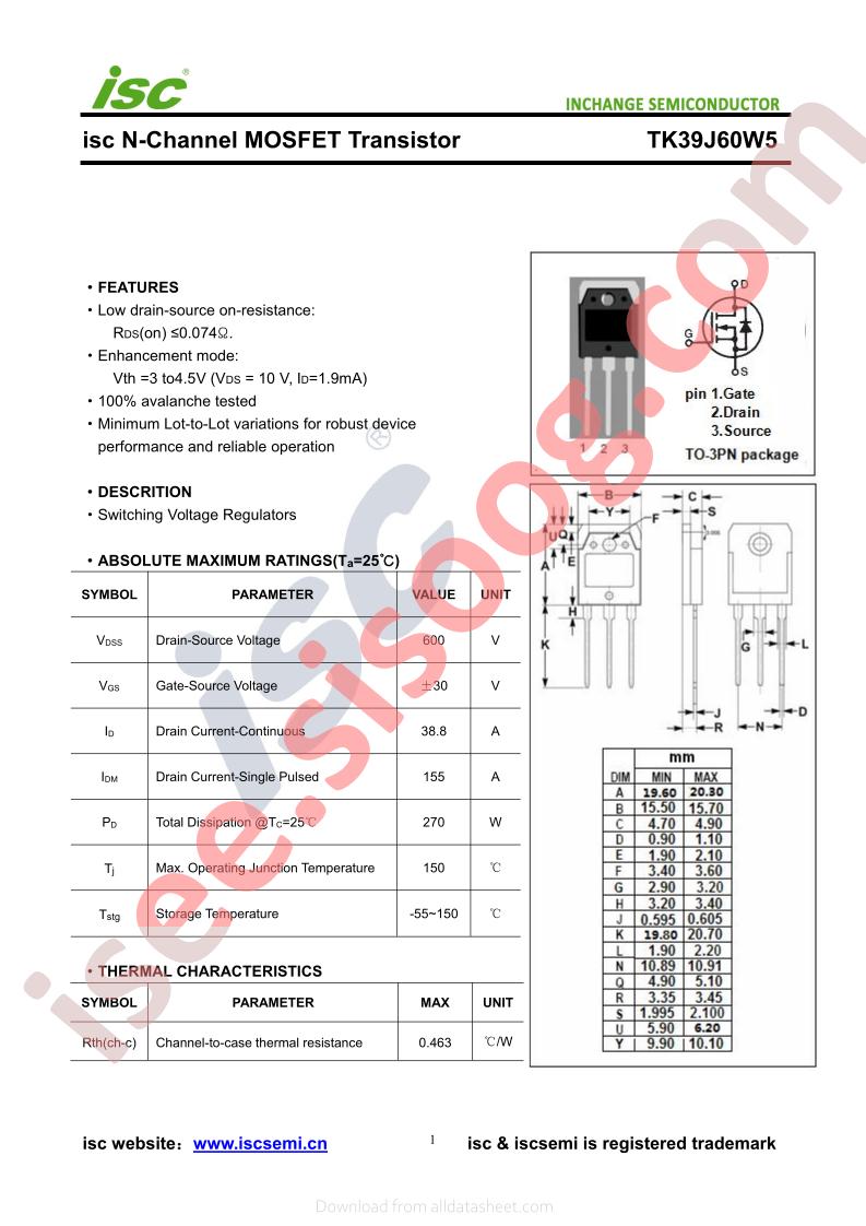 TK39J60W5