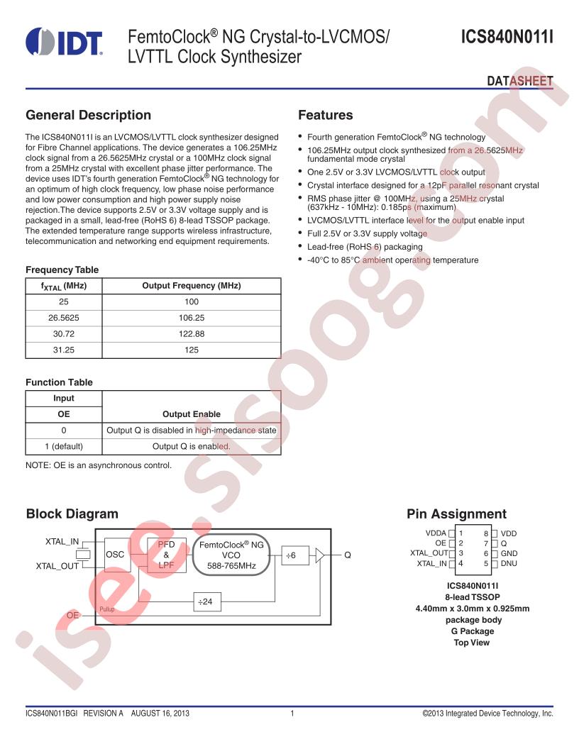 ICS840N011I