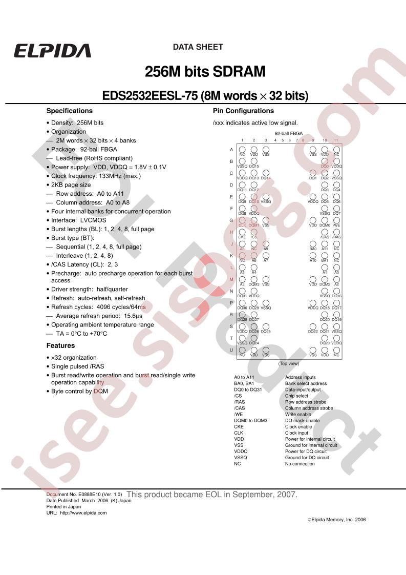 EDS2532EESL-75