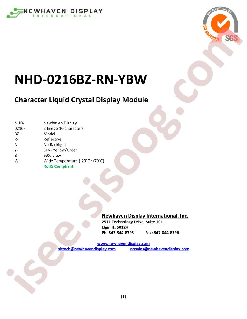 NHD-0216BZ-RN-YBW