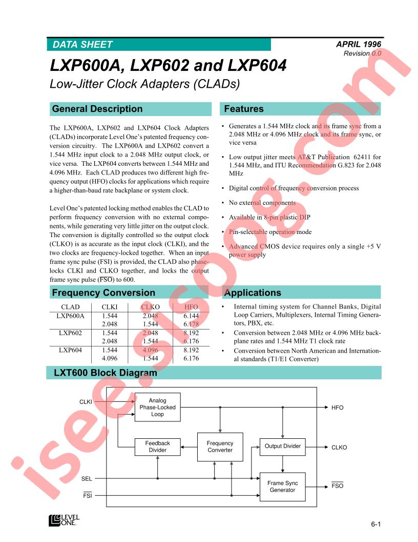 LXP600A