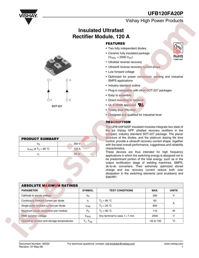 UFB120FA20P