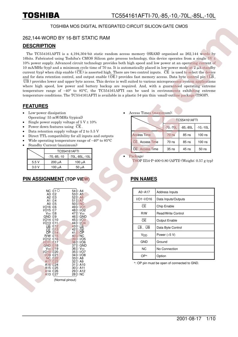 TC554161AFTI-10