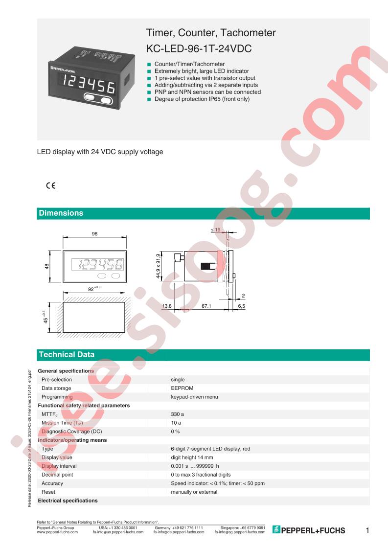 KC-LED-96-1T-24VDC