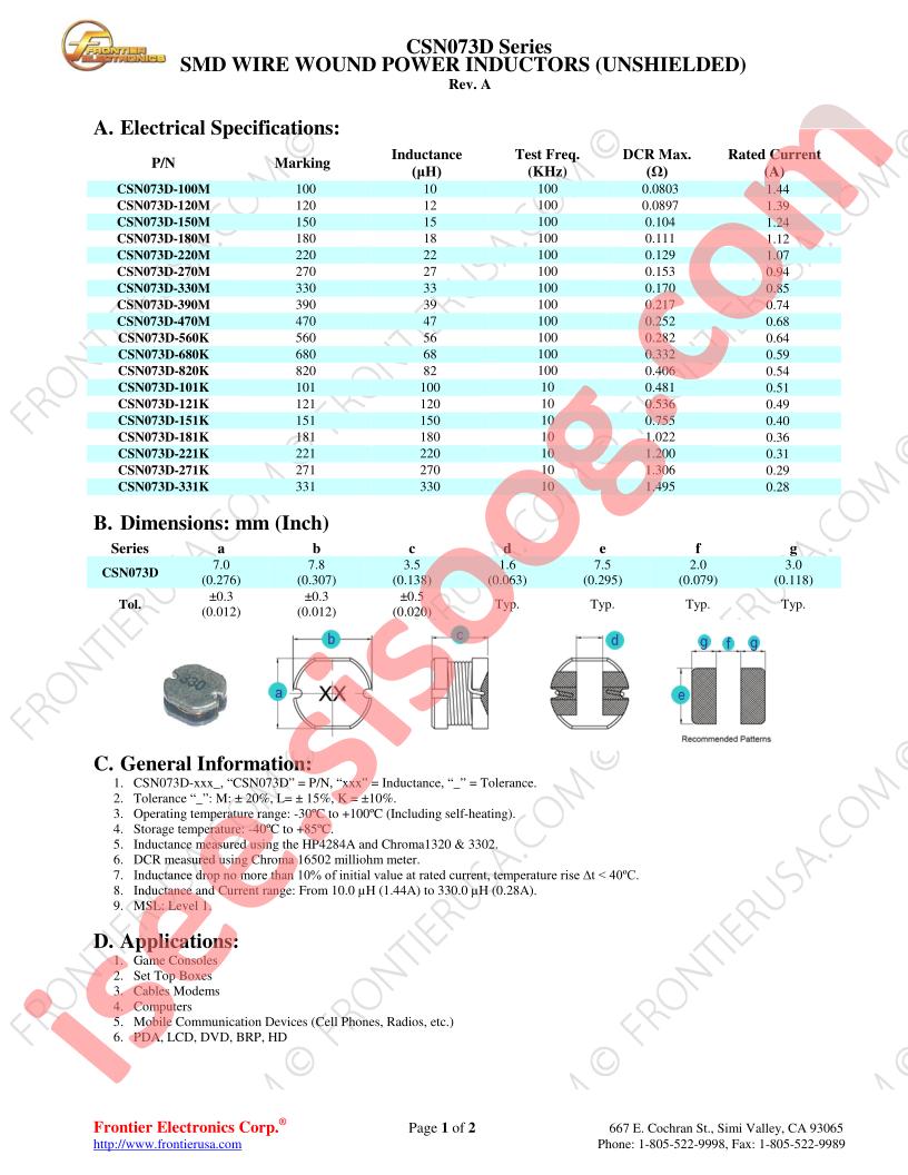 CSN073D-100M