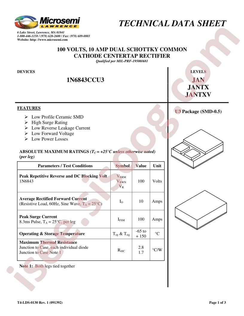 1N6843CCU3