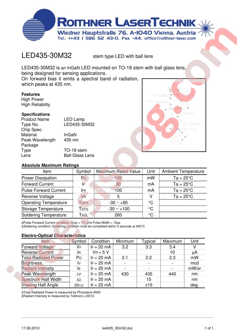LED435-30M32