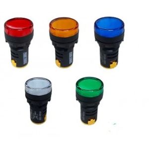 چراغ سیگنال زرد   قطر 16 میلی متر24-220 V AC/DC پارس...