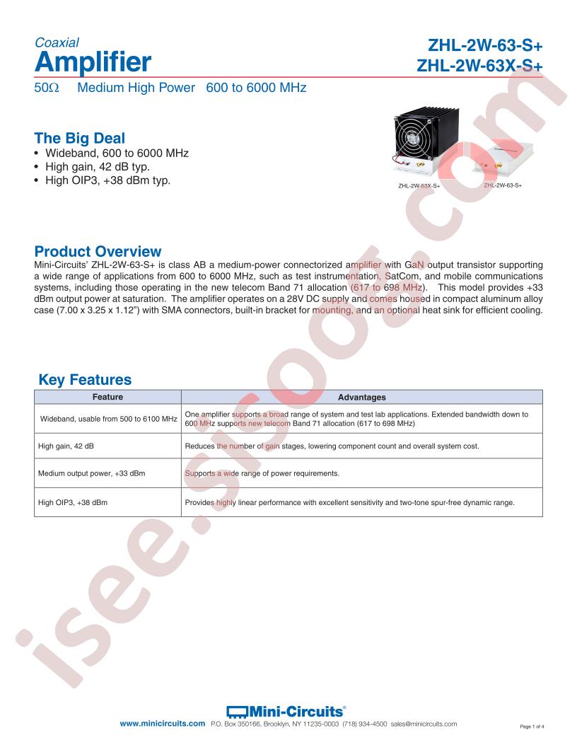 ZHL-2W-63X-S+