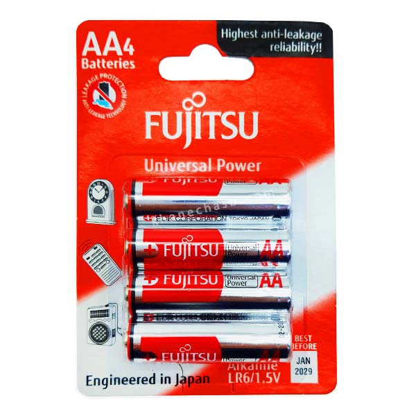 باتری قلمی یونیورسال پاور آلکالاین فوجیتسو (بسته 4 عددی)